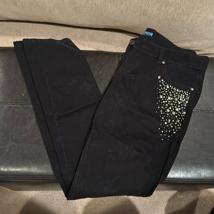 L’Amour black skinny jeans